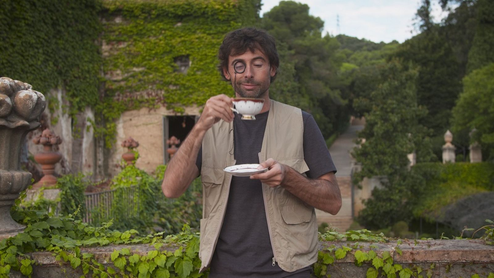 Bruno Oro visita el Laberint d'Horta de Barcelona
