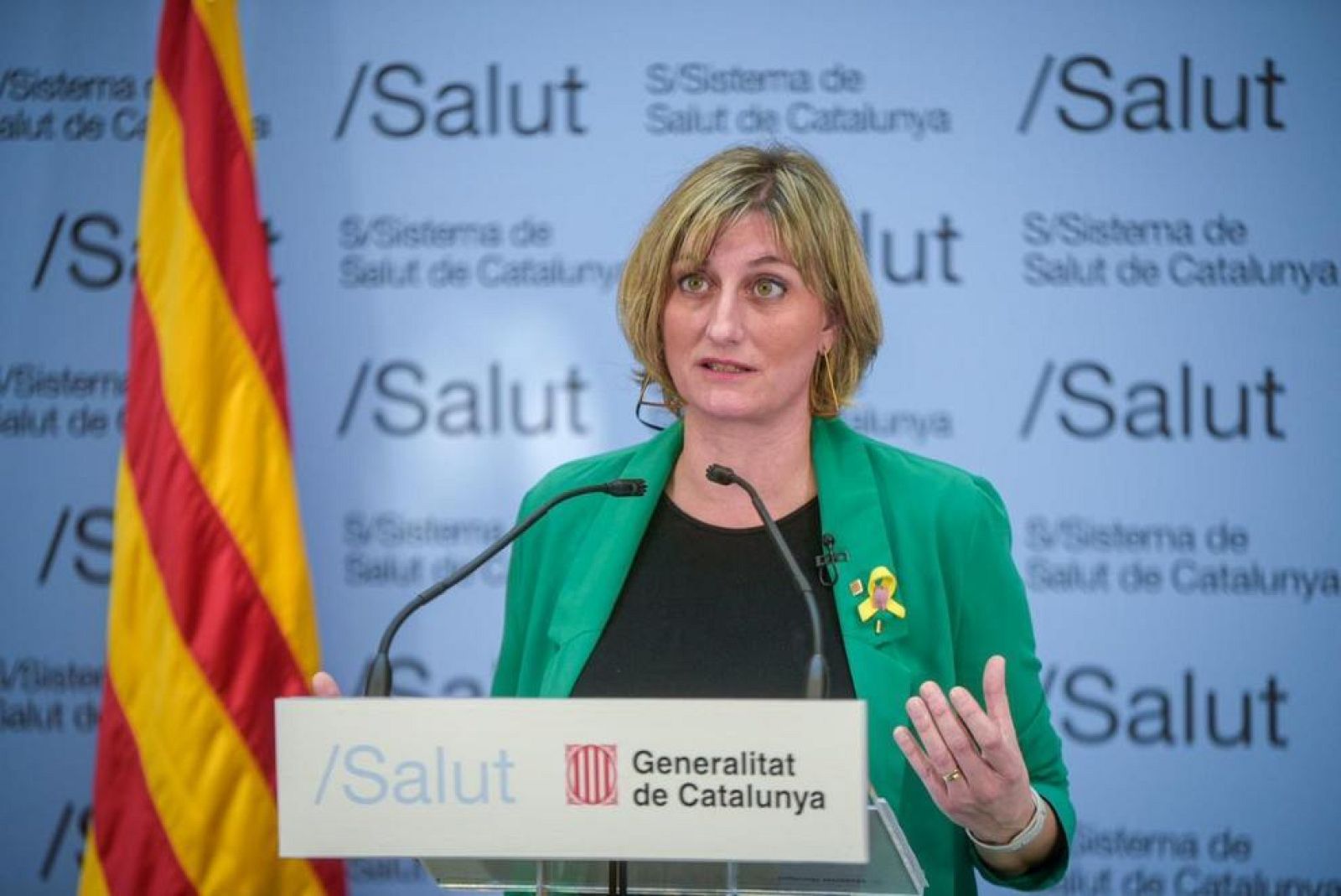 Alba Vergés, consellera de Salut de la Generalitat