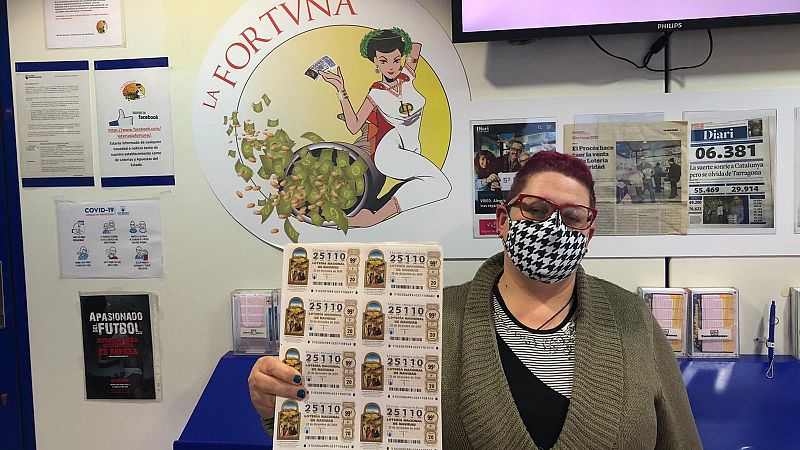 El 25.110, día de la muerte de Maradona, casi agotado para la Lotería de Navidad