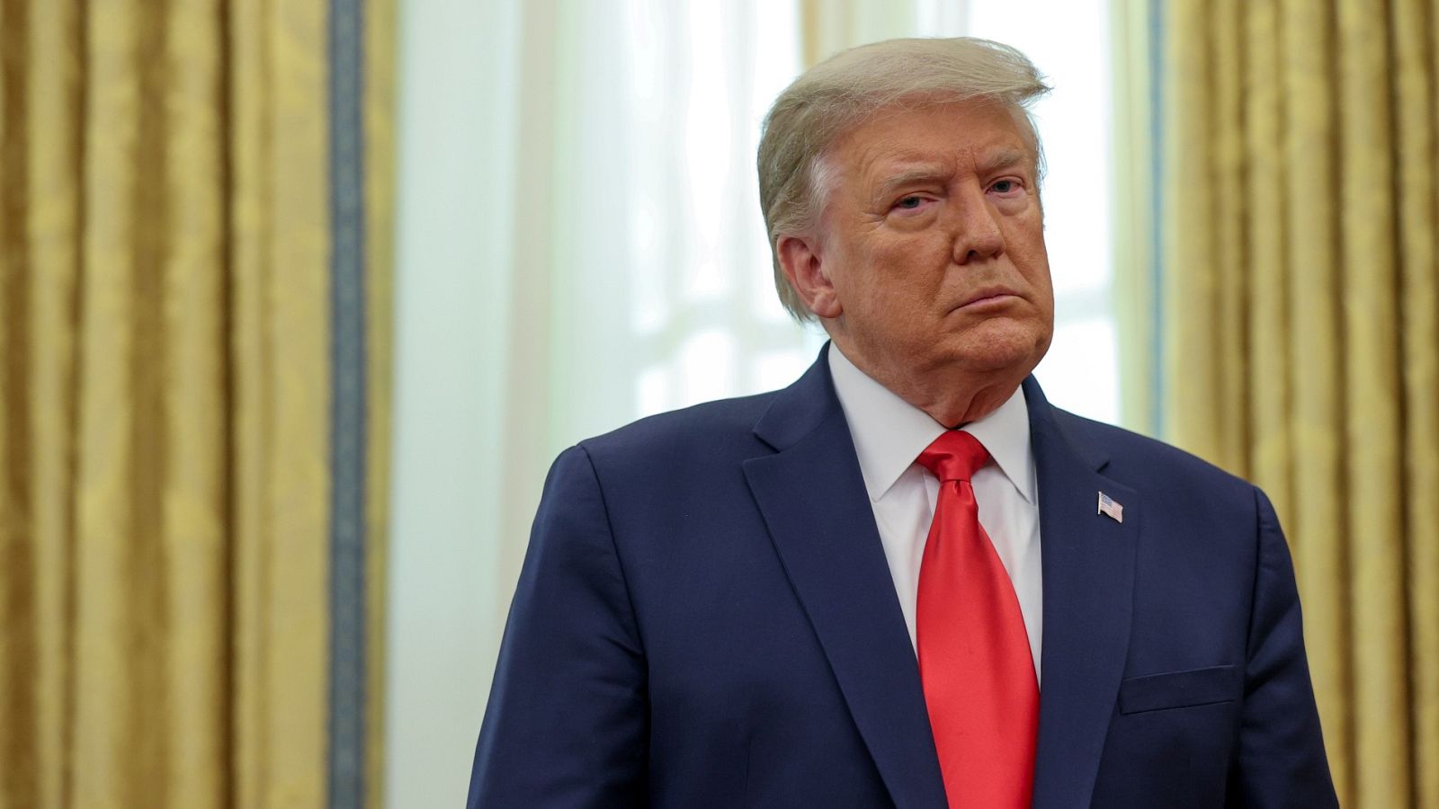 Donald Trump en el despacho oval en la Casa Blanca