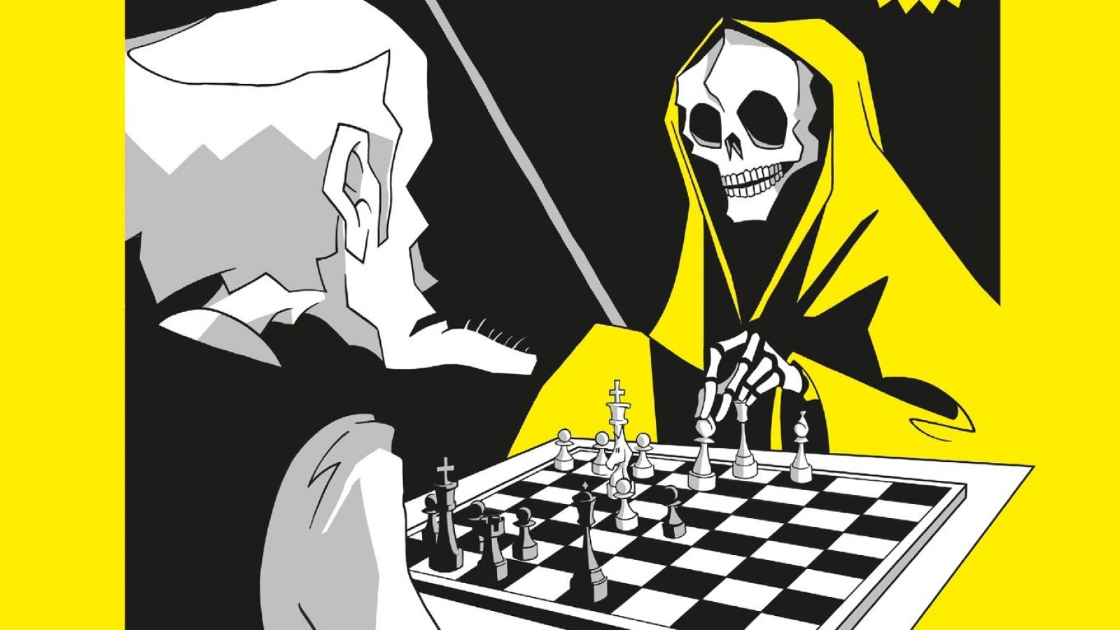 Detalle de la portada de 'La extremaunción'