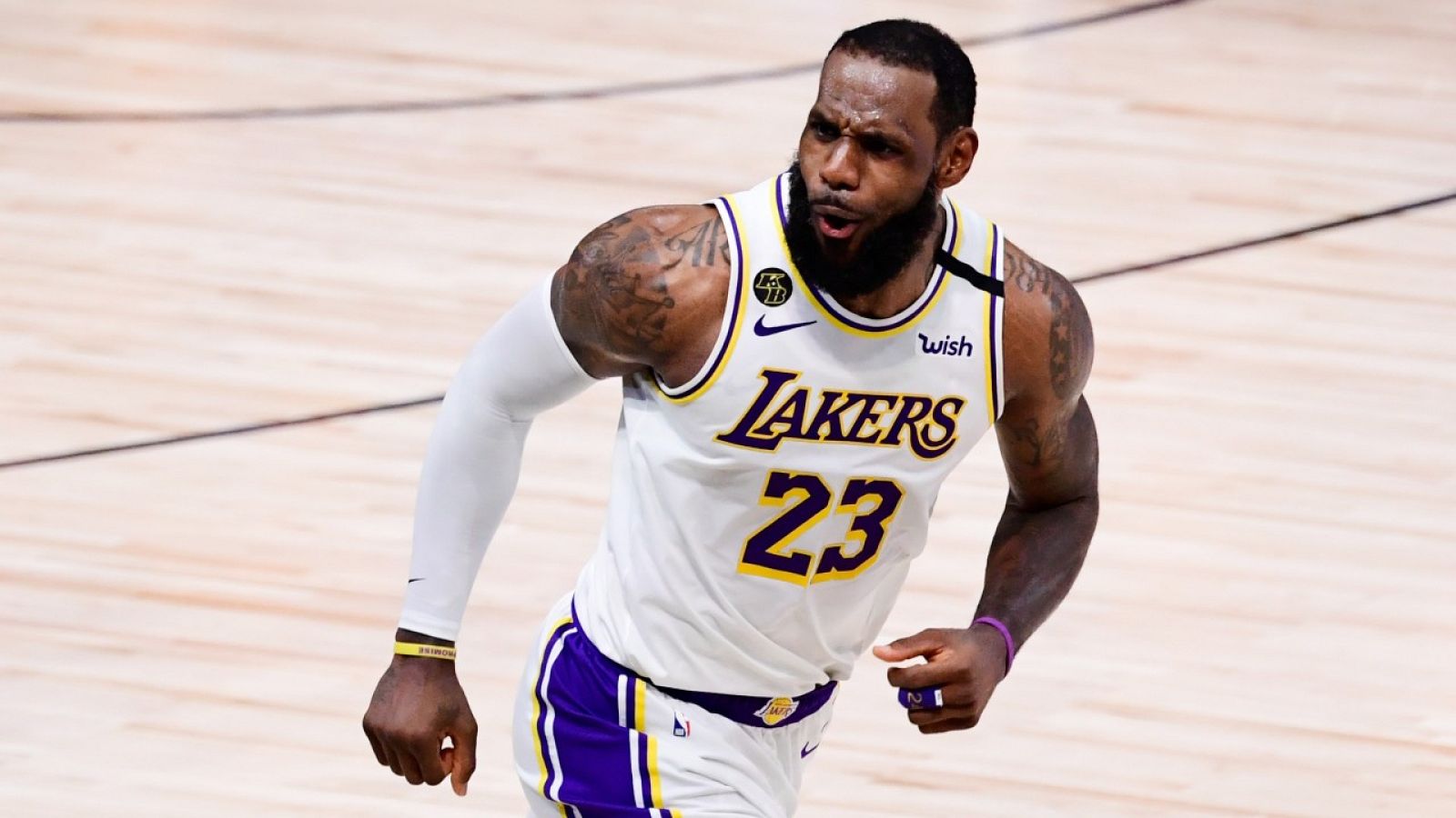 LeBron James, de Los Angeles Lakers, durante la final de la NBA contra los Miami Heat el 11 de octubre de 2020.