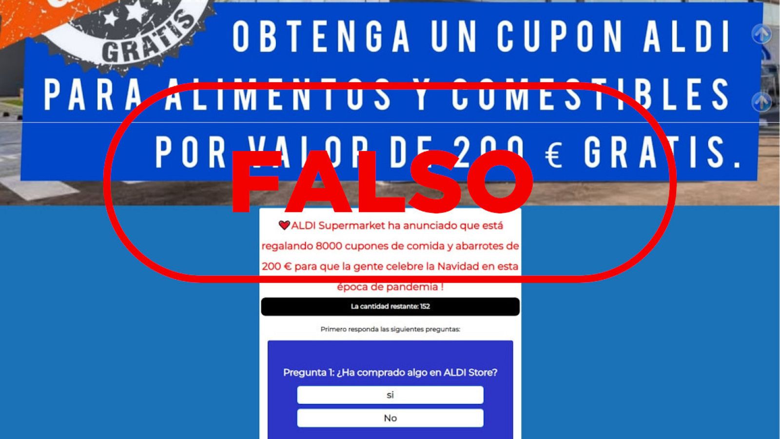 Ojo a las falsas ¿tarjetas regalo¿ de Mercadona, Carrefour o Aldi