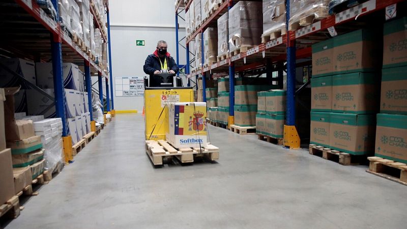 Pfizer retrasa un día la próxima entrega de vacunas a España por una "incidencia logística" en su fábrica de Bélgica