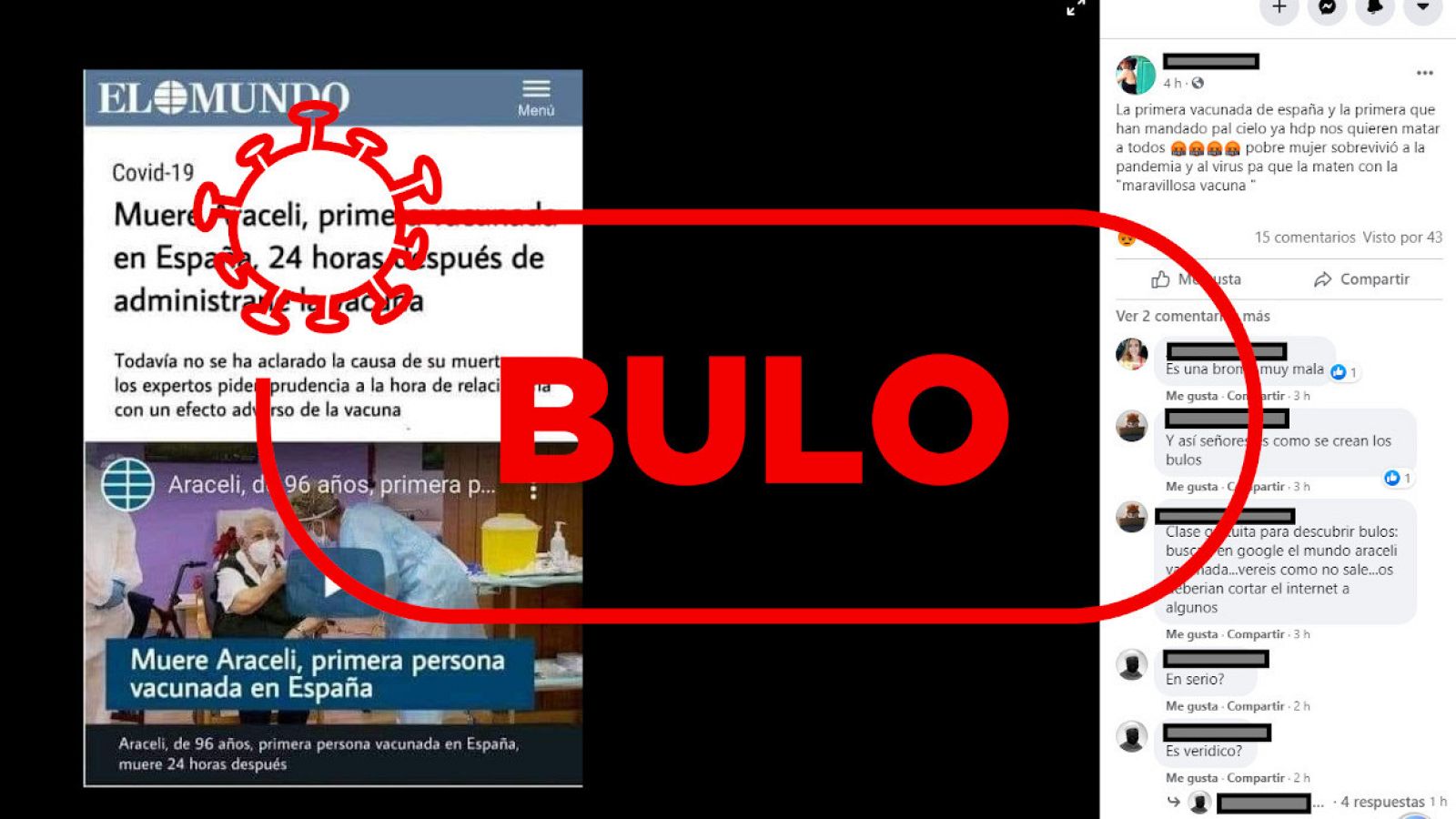 El montaje con la falsa muerte de Araceli