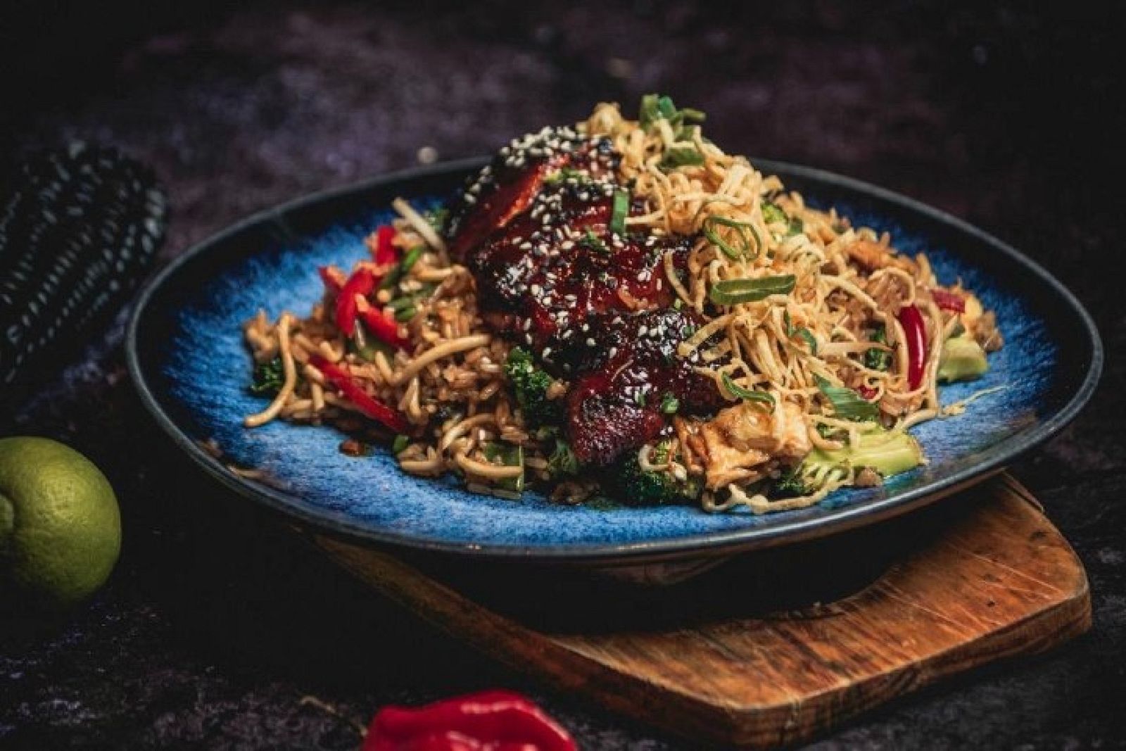 Pato hoisin chifero con aeropuerto