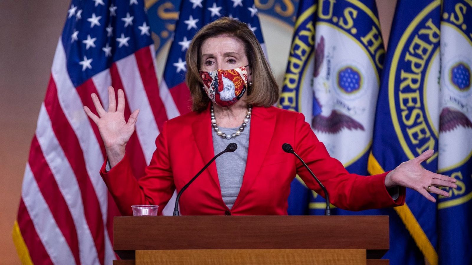 La presidenta del Congreso de Estados Unidos, Nancy Pelosi.