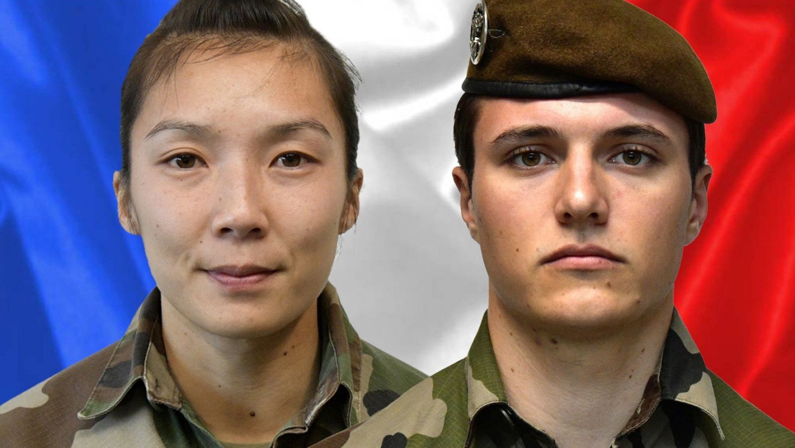 La sargento Yvonne Huynh y el brigadier Loic Risser