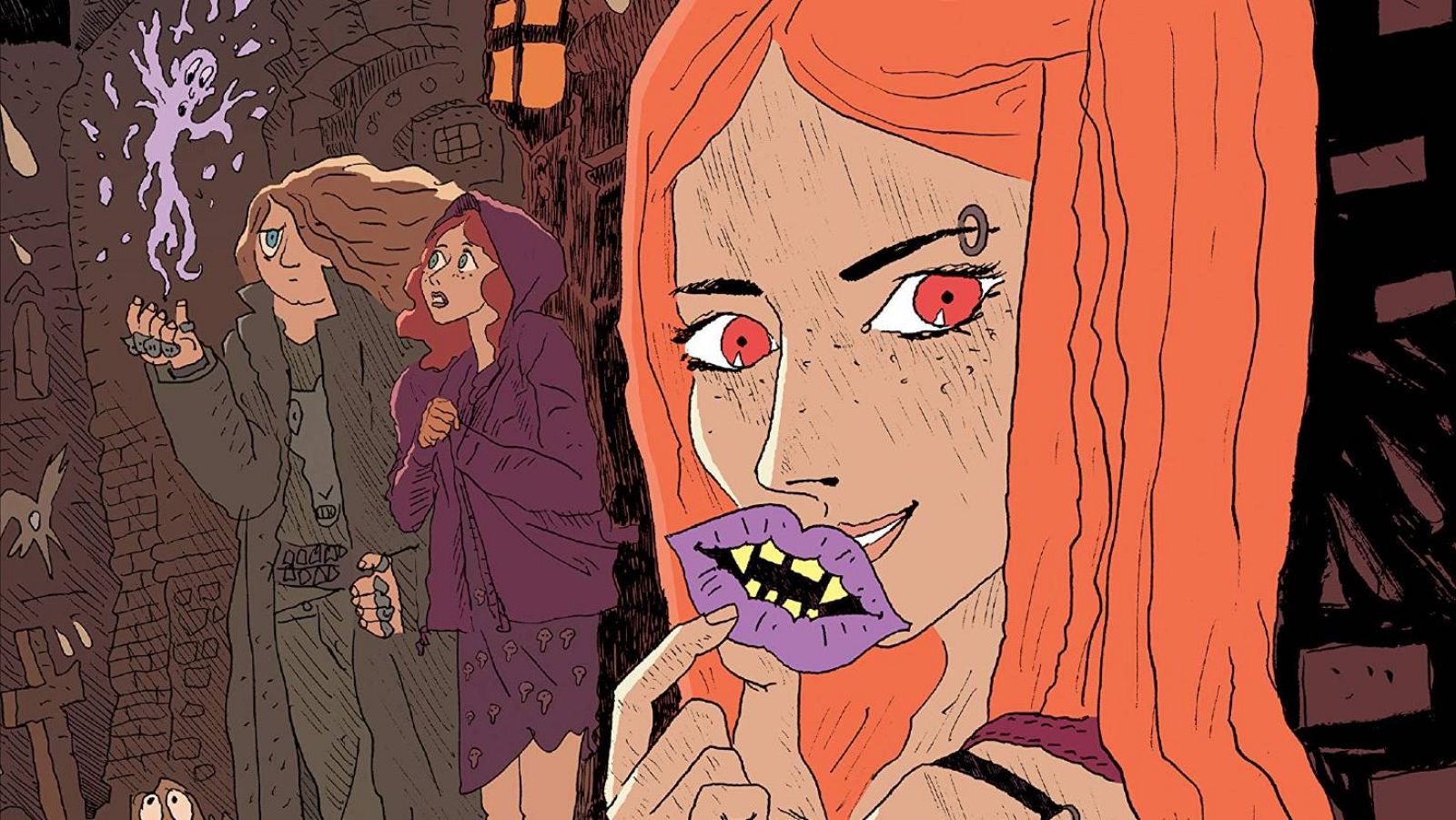 Detalle de una ilustración de 'Aspirina'