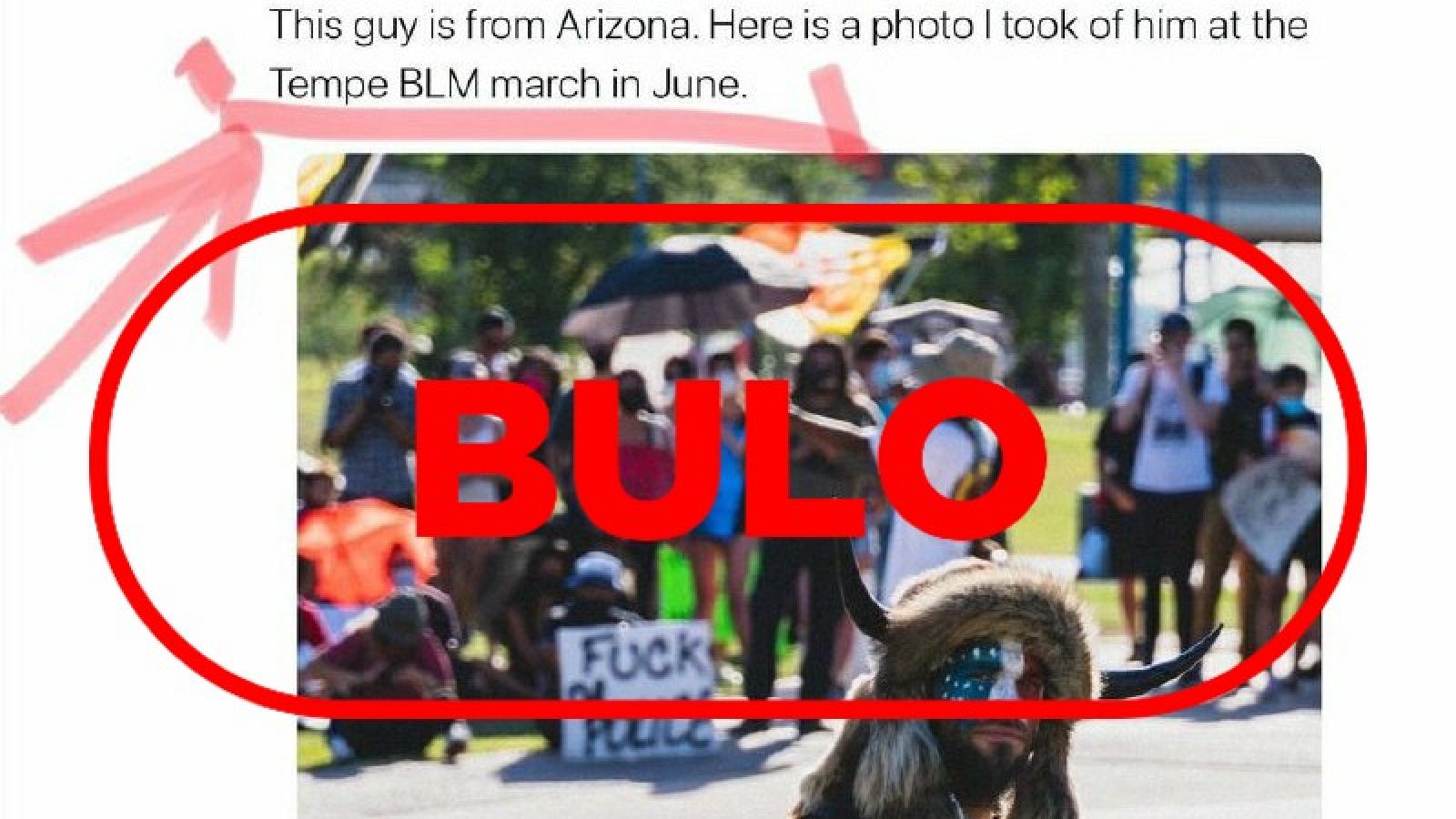 El partidario de Qanon identificado falsamente como 'antifa'