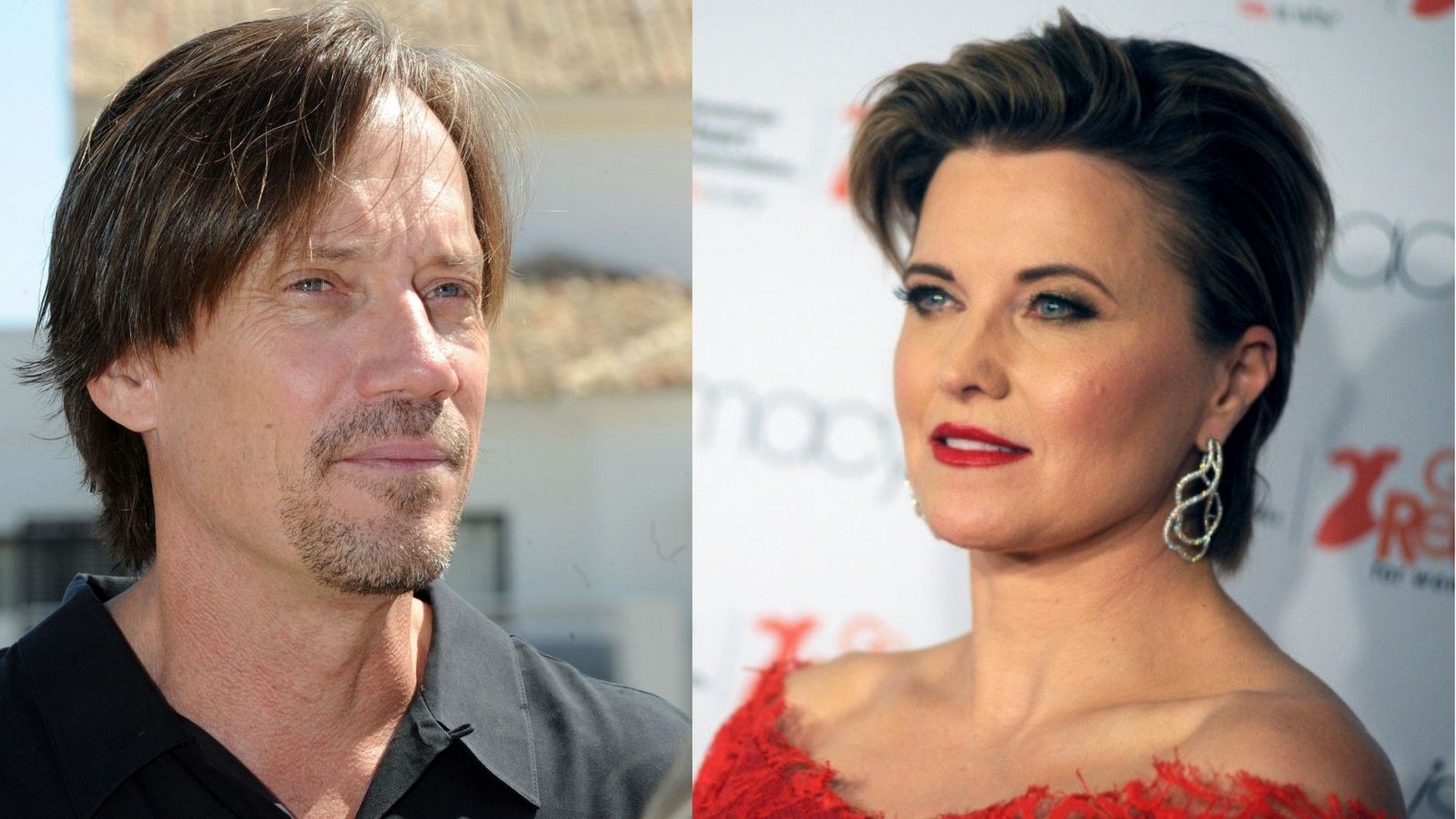 El actor Kevin Sorbo y la actriz Lucy Lawless