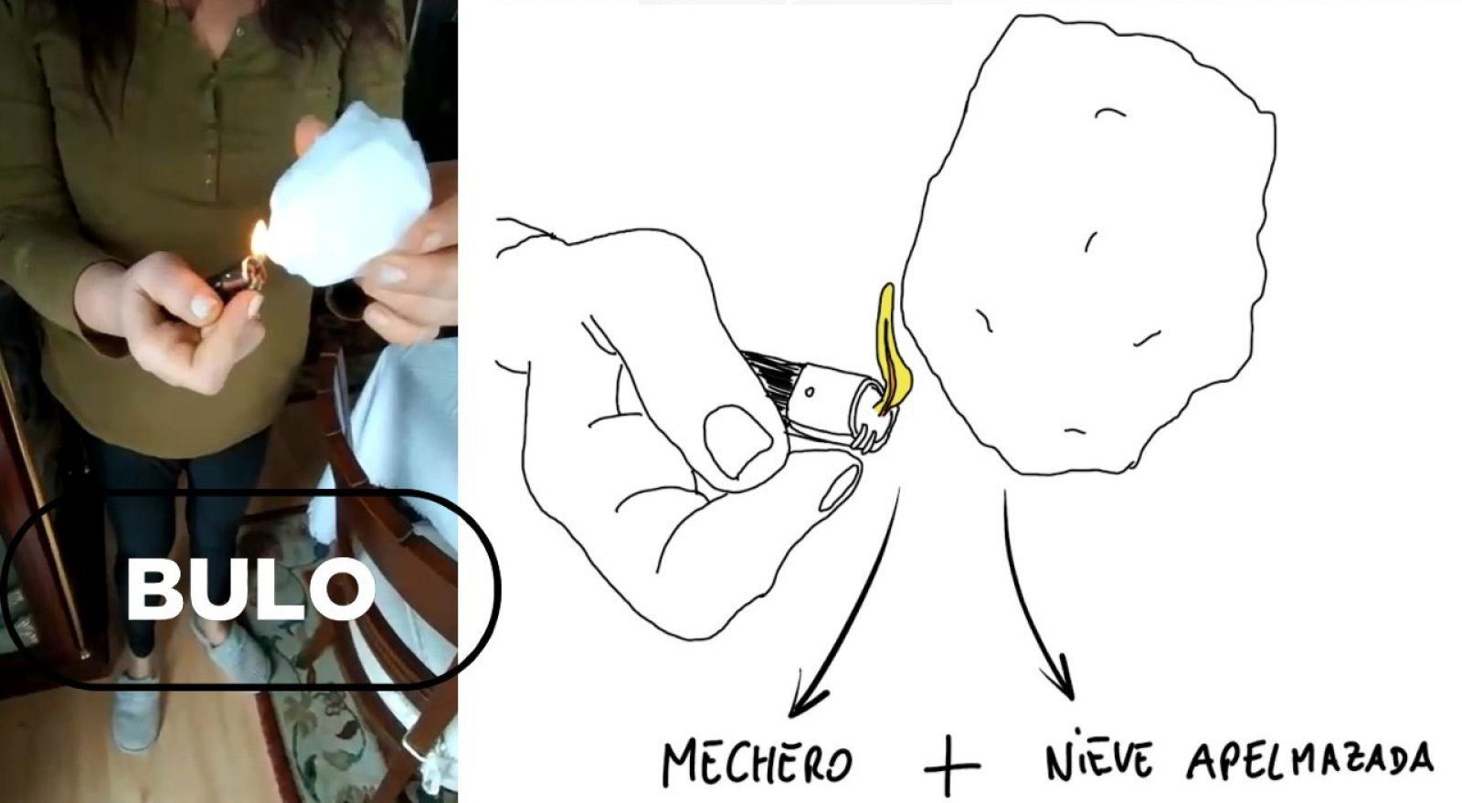 Esta nieve es real y no de plástico, como afirma un bulo viral expandido con la tormenta Filomena