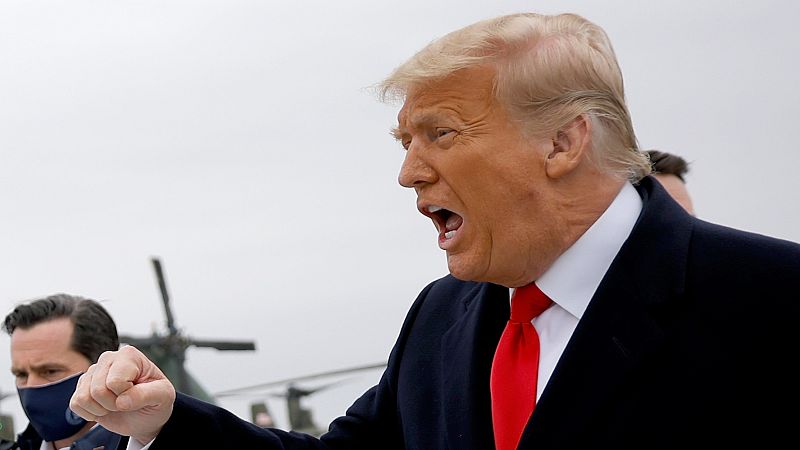 Trump califica el 'impeachment' de "caza de brujas" y defiende el discurso que pronunci� antes del asalto al Capitolio