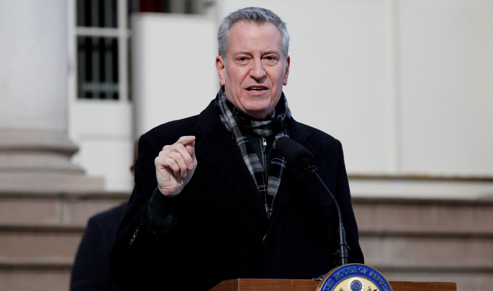 El alcalde de Nueva York, Bill de Blasio