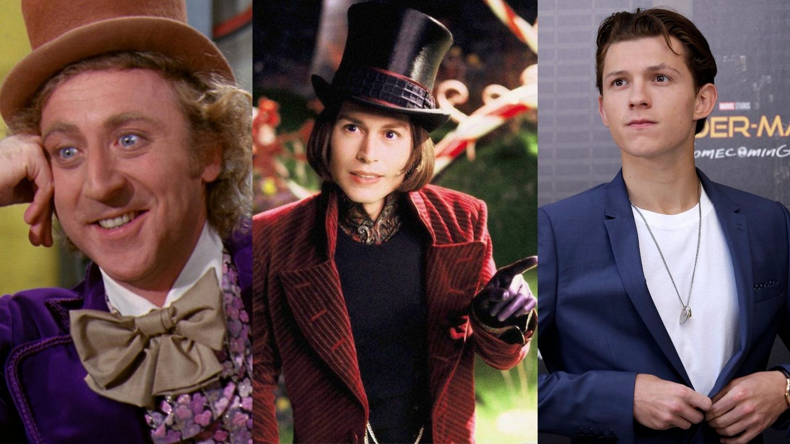Tom Holland es candidato a interpretar a Willy Wonka como ya hicieron Gene Wilder y Johnny Depp