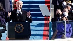 Biden apela a la unidad tras jurar el cargo como presidente de EE.UU.: "La democracia ha ganado"