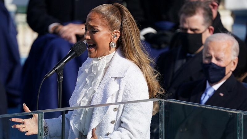 El grito en espaol de Jennifer Lpez, el himno de Lady Gaga y otros momentos de la toma de posesin de Biden