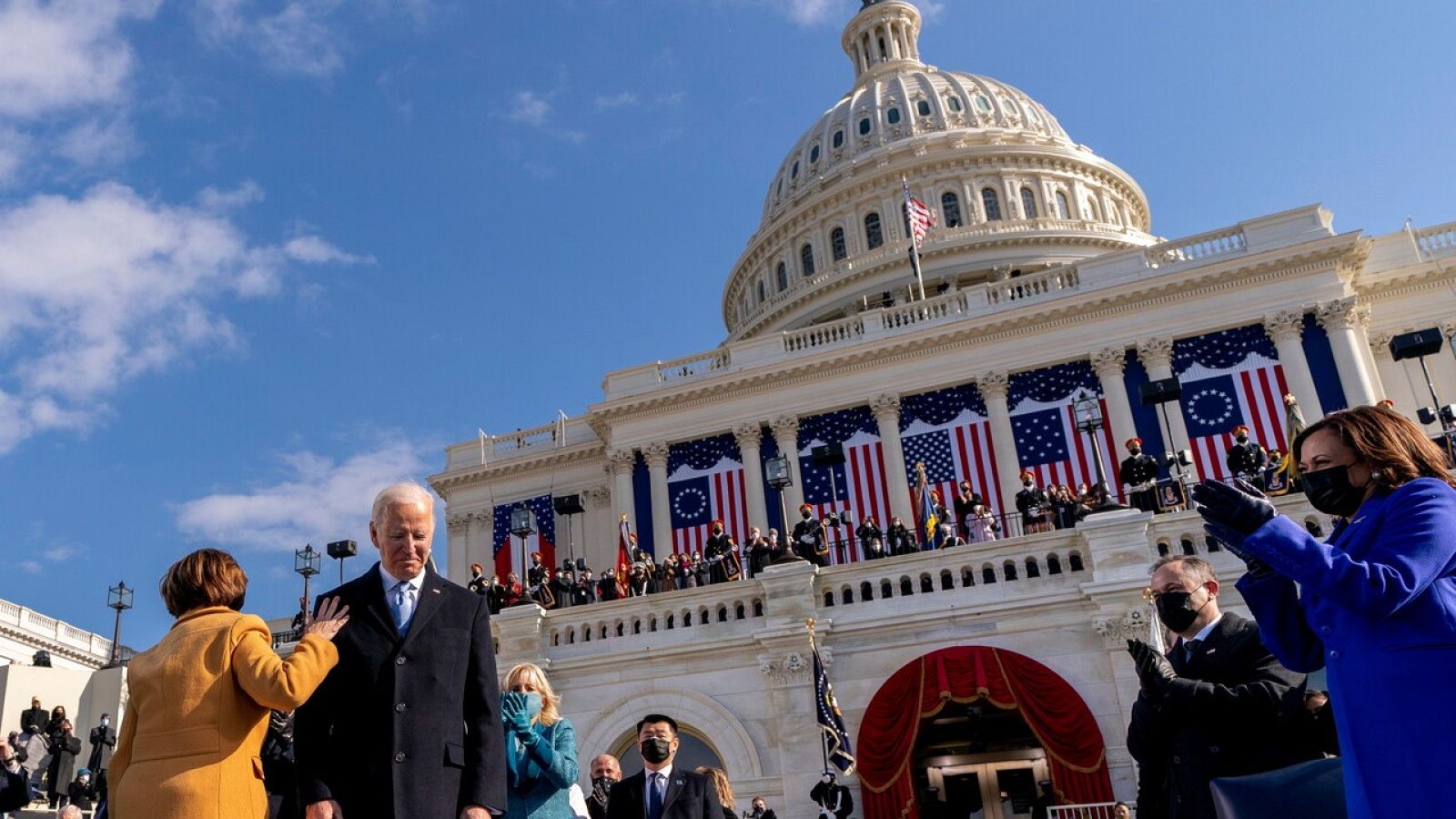 Joe Biden durante su toma de posesión