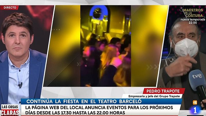 Pedro Trapote, propietario del Teatro Barceló: "Están tratando de criminalizarnos"