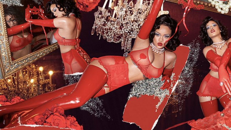Rihanna enciende las redes bailando en lencería