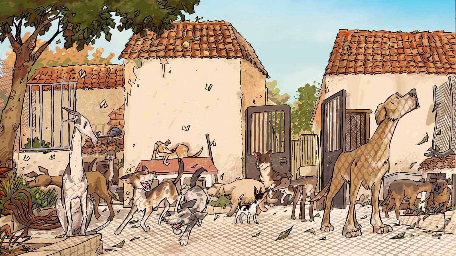 Ilustración para la portada de 'Refugio'