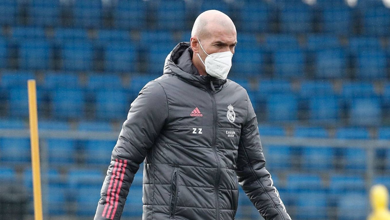 Zidane en el entrenamiento del Real Madrid