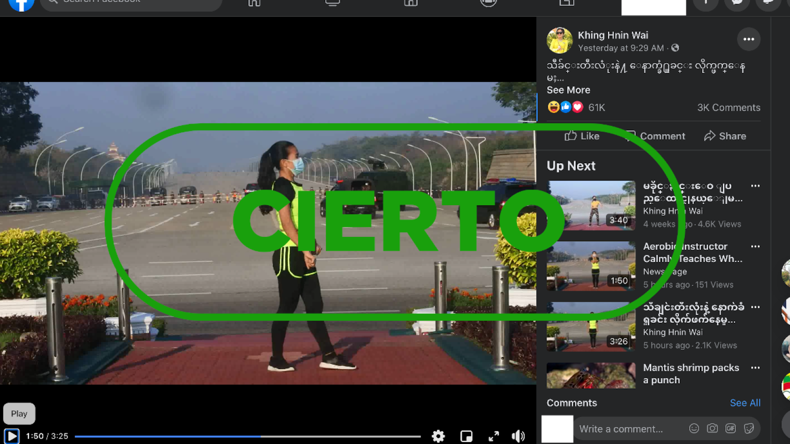 El vídeo del baile durante la asonada en Birmania es real