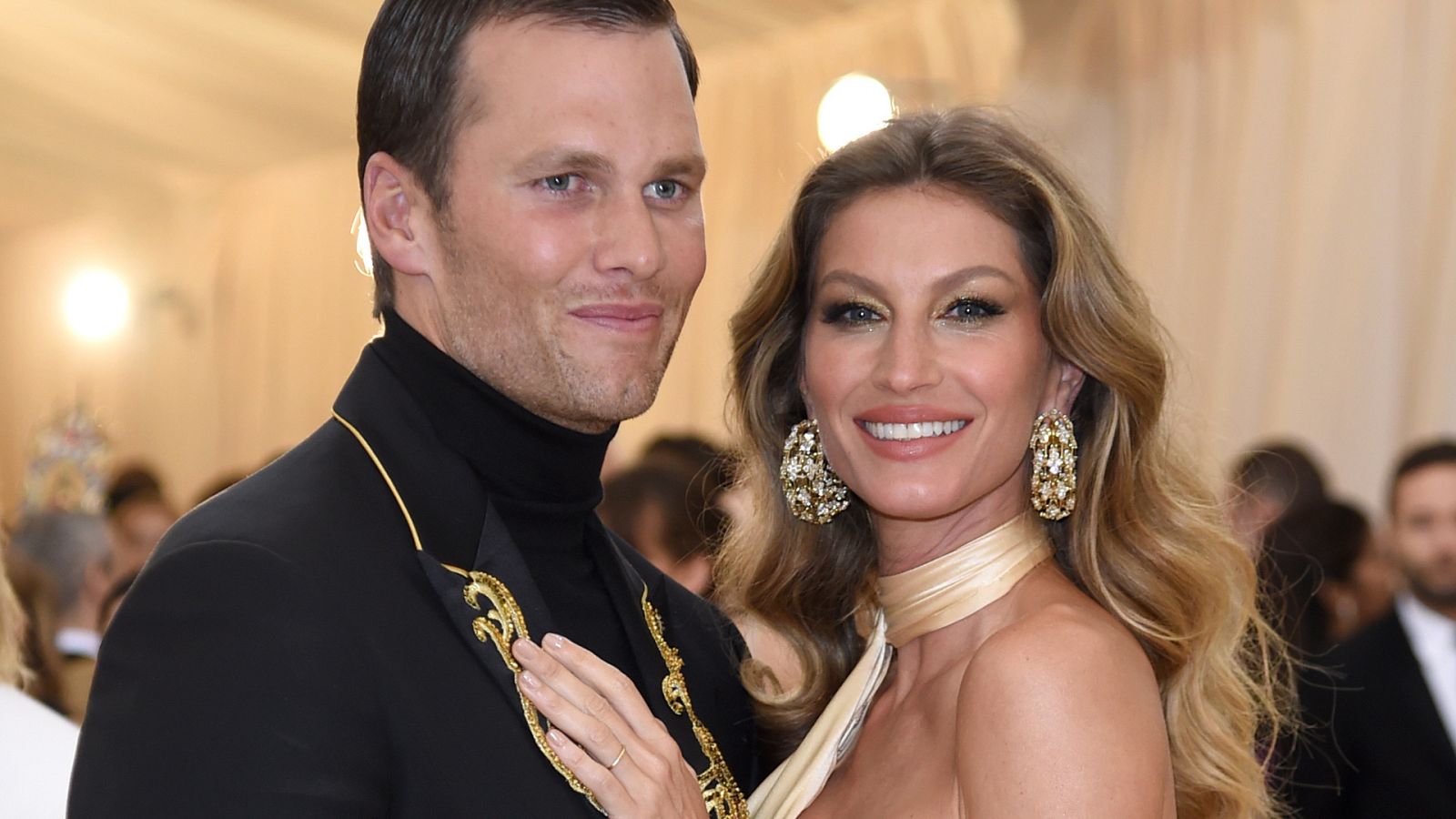 Tom Brady y Gisele Bundchen en la gala del MET