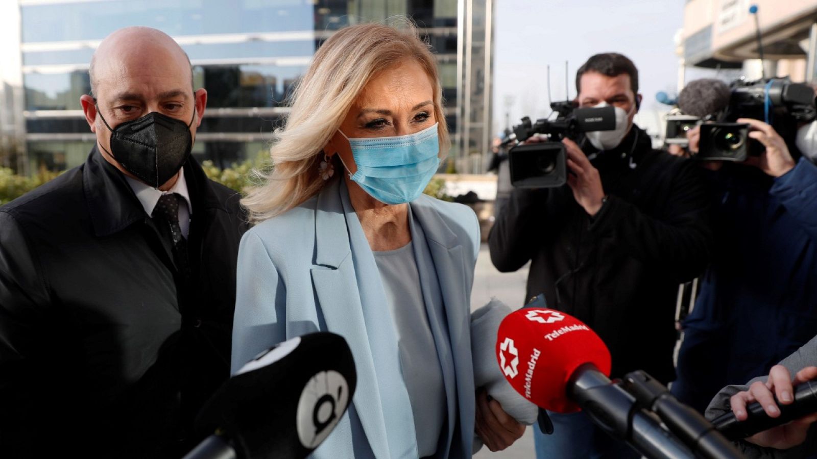 Cristina Cifuentes, a su llegada a la Audiencia Provincial de Madrid
