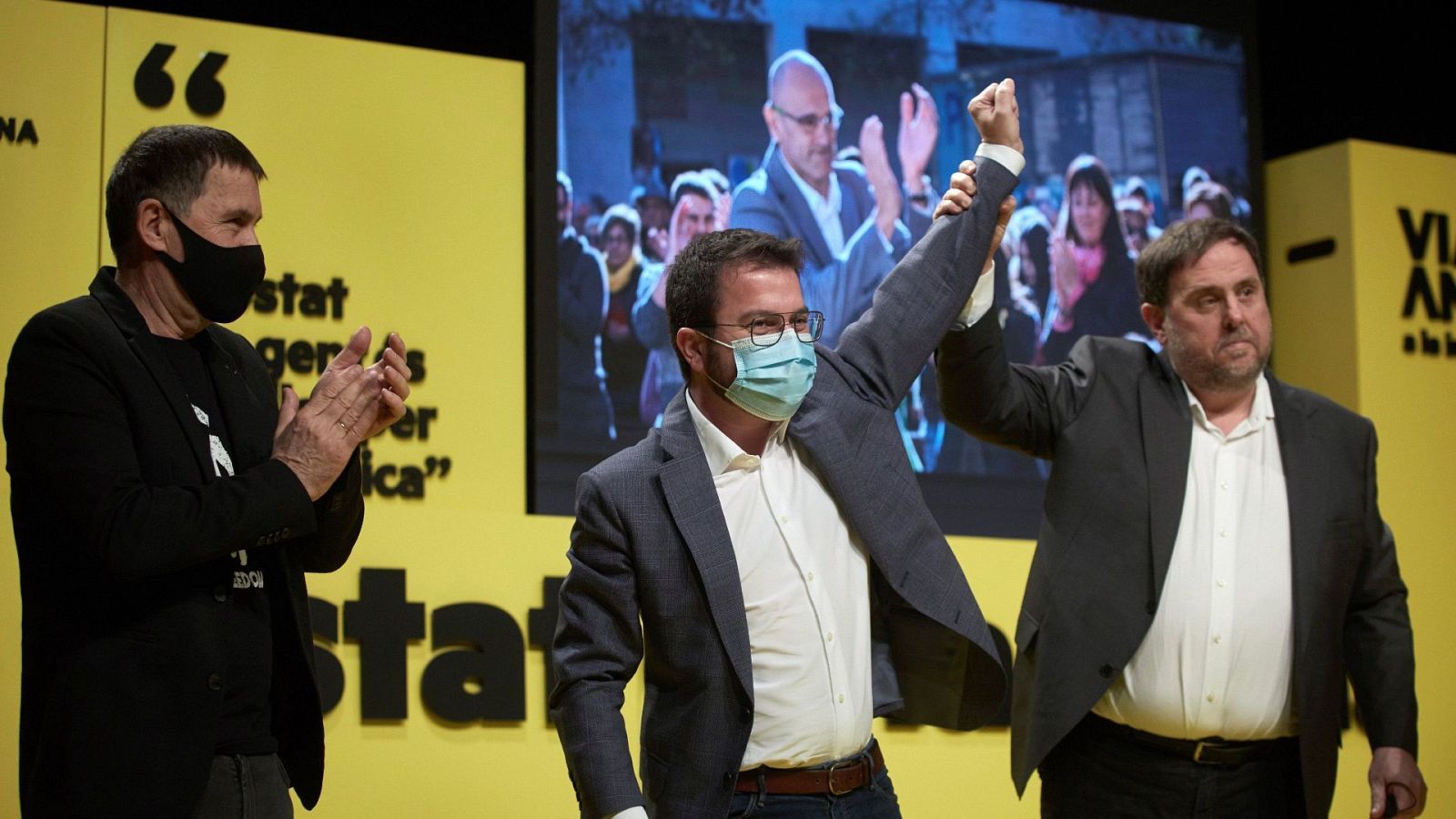 Acto central de ERC en las elecciones catalanas