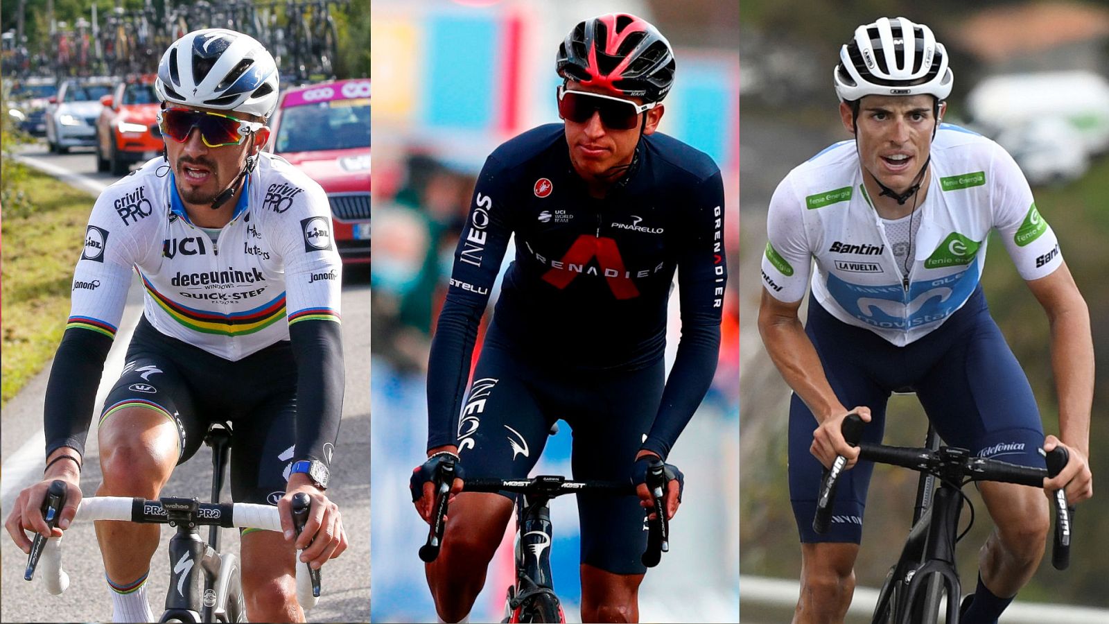 Alaphilippe, Bernal y Mas