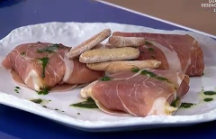 Raviolis de jamón y ensaladilla rusa