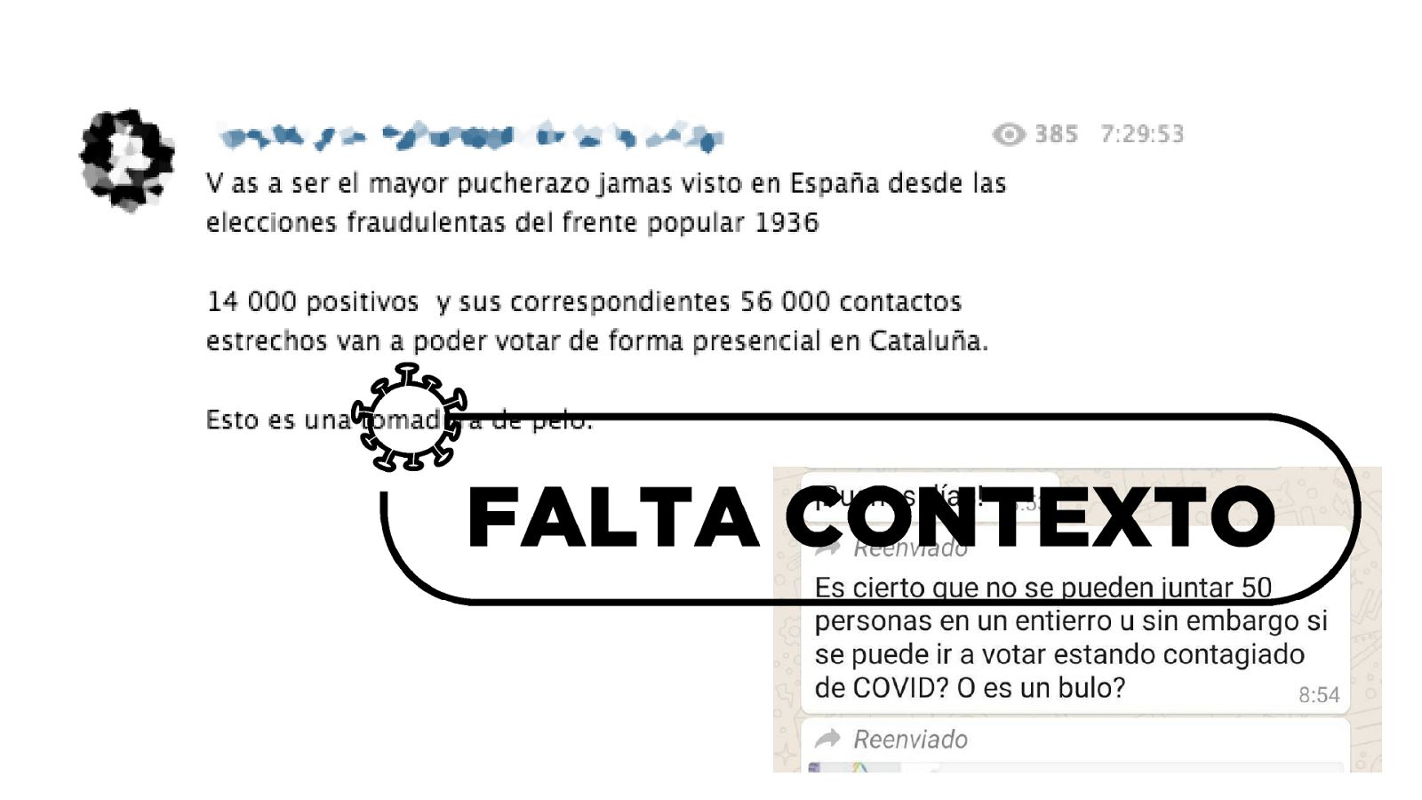 Bulos sobre el voto de los contagiados en las elecciones catalanas