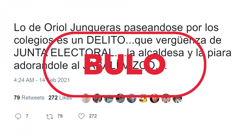 No es delito que Oriol Junqueras vaya al colegio electoral