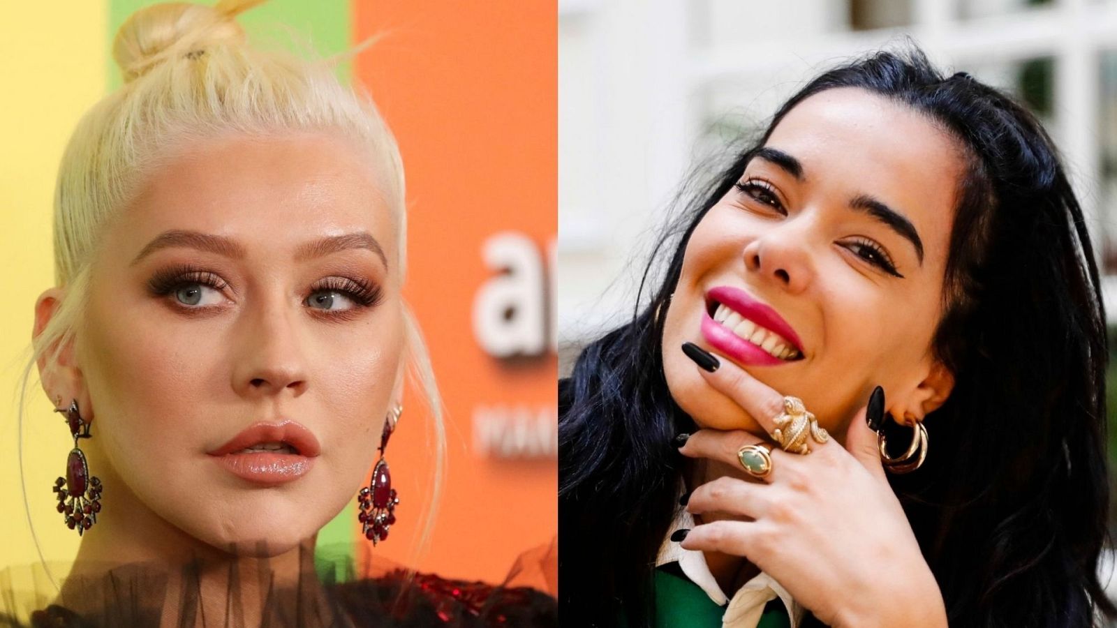 Christina Aguilera y Beatriz Luengo