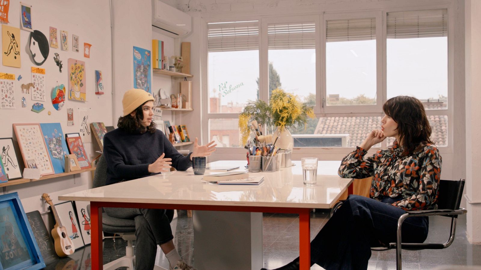 Flora Saura i Cristina Daura, a 'Helvètica'