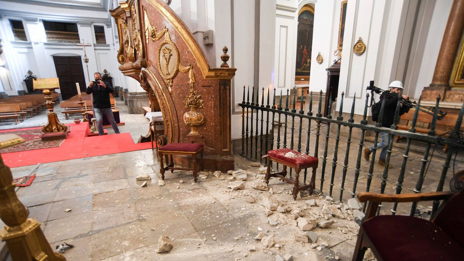 Interior de la Parroquia de la Encarnación de la localidad granadina de Santa Fe