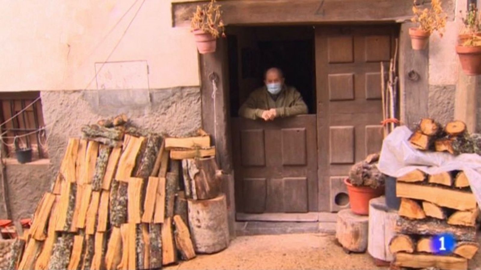 Vecino de Nieva de Cameros durante el confinamiento