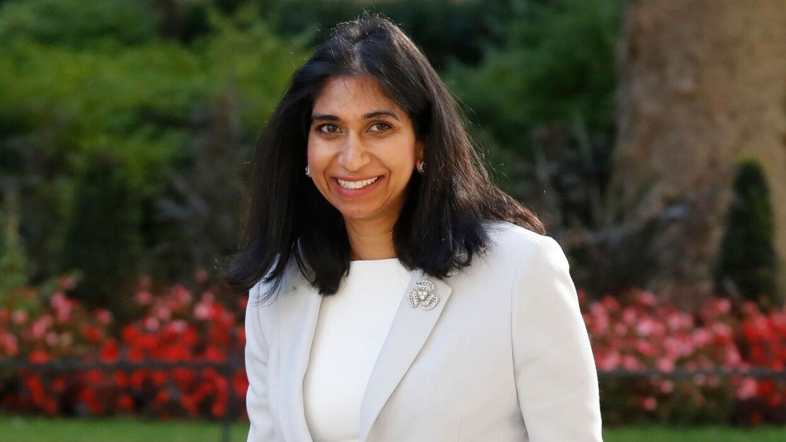 La fiscal general de Reino Unido, Suella Braverman, quien se convertirá en la primera ministra en acceder a una baja por maternidad