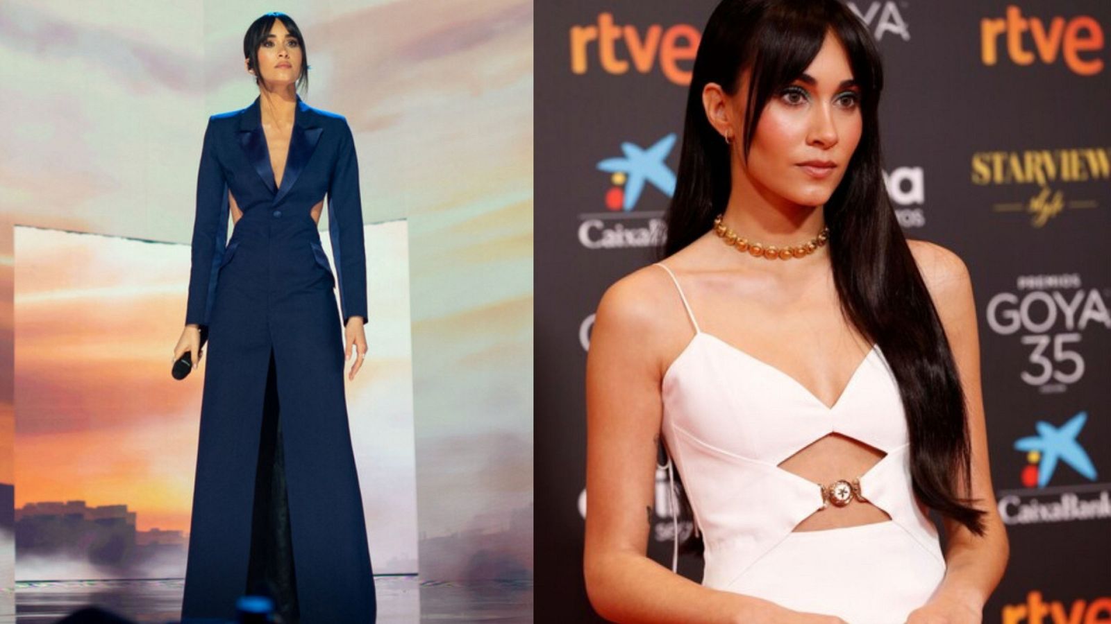 Los vestidos de Aitana en los Goya 2021