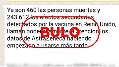 Los bulos que circulan sobre la vacuna de AstraZeneca