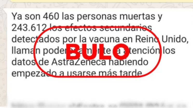 Los bulos que circulan sobre la vacuna de AstraZeneca