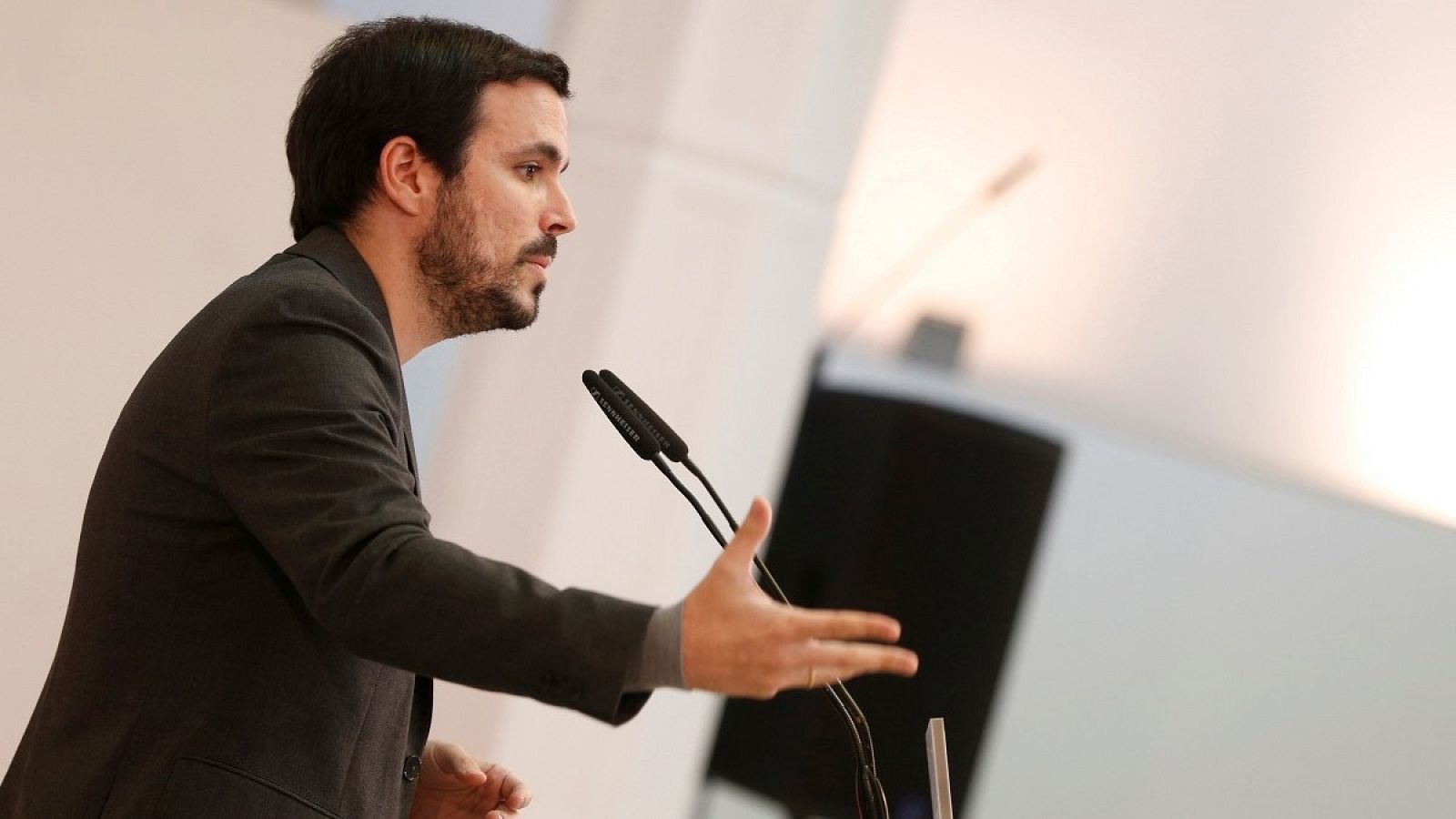 El coordinador federal de Izquierda Unida (IU), Alberto Garzón.