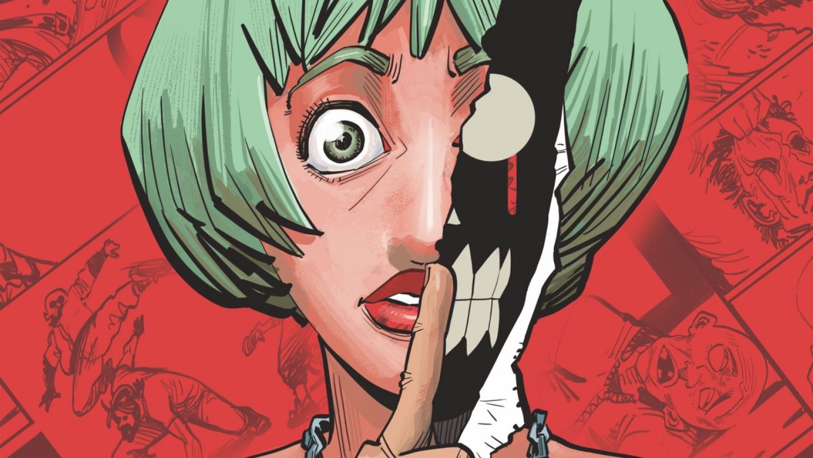 Detalle de la portada de 'The secrets'