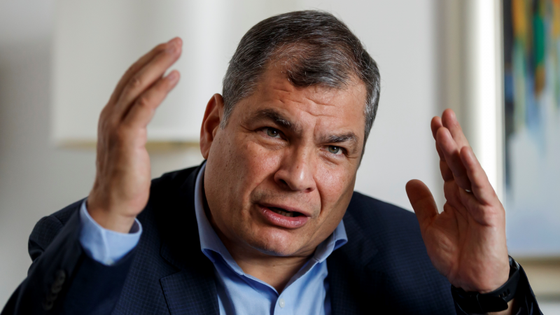 Rafael Correa: "Ecuador está destrozado y el próximo gobierno encontrará ruinas"