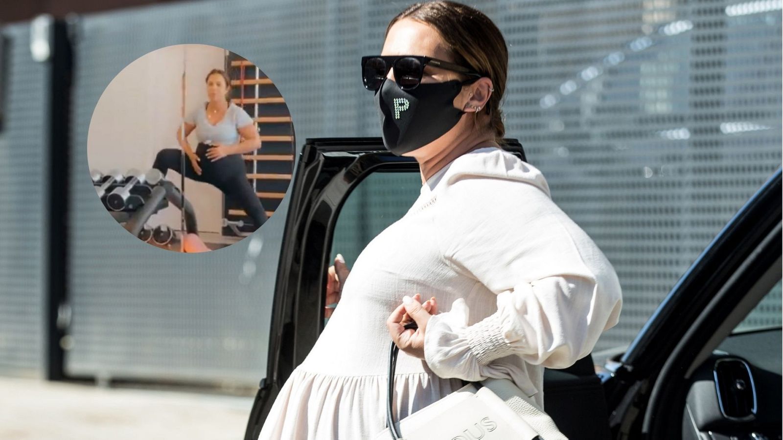 Paula Echevarría practica deporte a punto de dar a luz