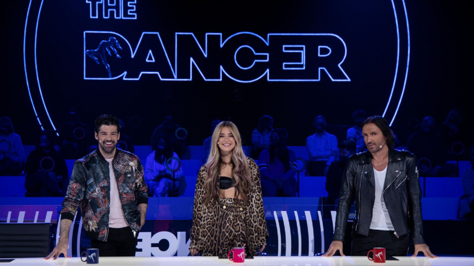 Miguel Ángel Muñoz, Lola Indigo y Rafa Méndez en la segunda noche de audiciones de 'The Dancer'