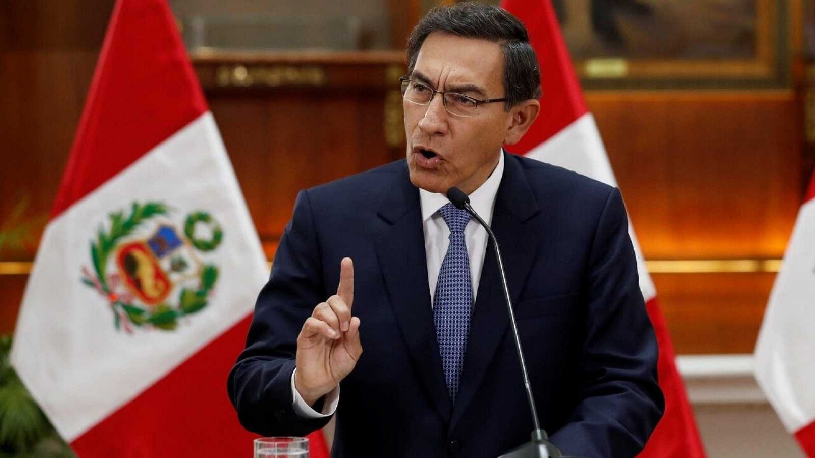 El expresidente peruano Martín Vizcarra durante su etapa como máximo mandatario del país