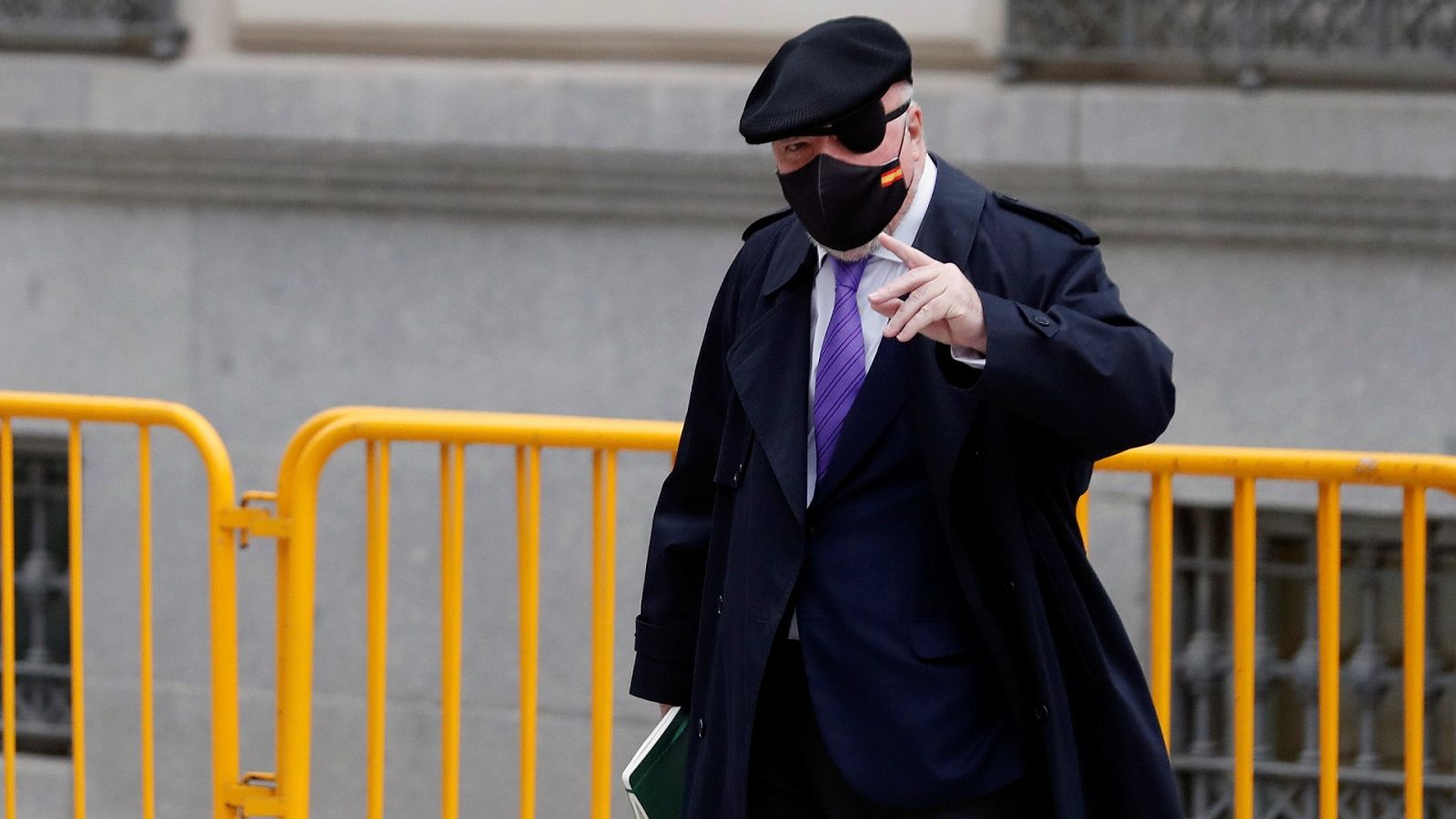 El excomisario José Manuel Villarejo a su llegada a la Audiencia Nacional