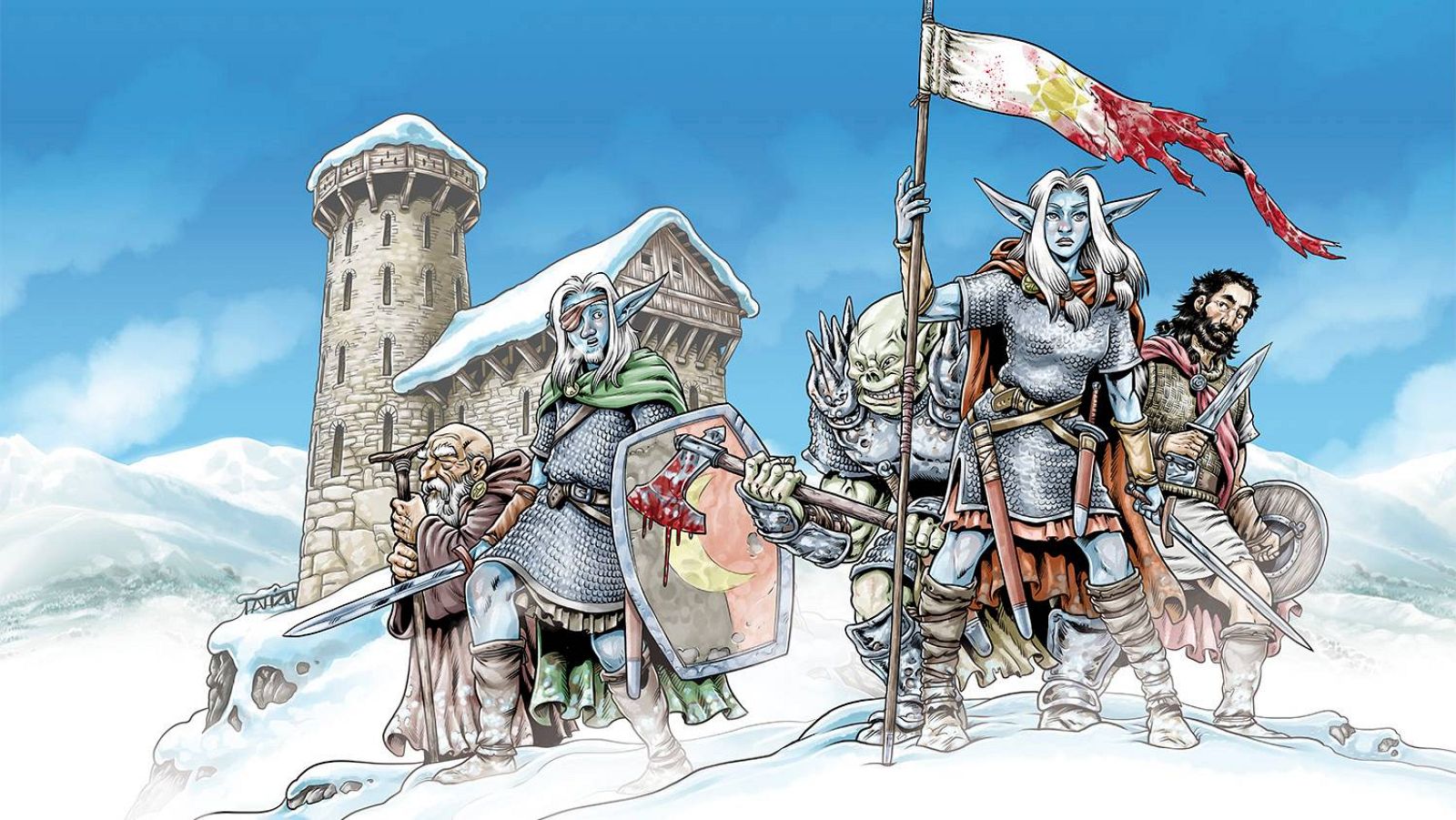 Ilustración para la portada de 'Oro rojo'